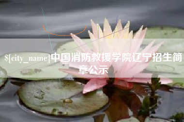 伊春中国消防救援学院辽宁招生简章公示