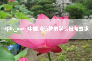 伊春中国消防救援学院报考要求