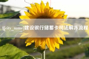 伊春建设银行储蓄卡司法解冻流程