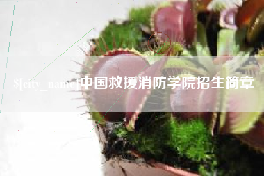 伊春中国救援消防学院招生简章