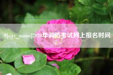 伊春2020年消防考试网上报名时间