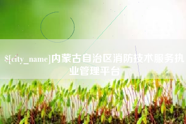 伊春内蒙古自治区消防技术服务执业管理平台