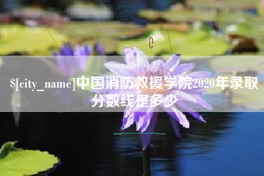 伊春中国消防救援学院2020年录取分数线是多少
