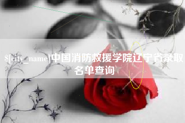 伊春中国消防救援学院辽宁省录取名单查询