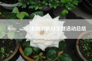 伊春全国消防日主题活动总结