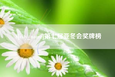伊春第七届亚冬会奖牌榜