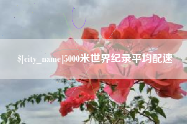 伊春5000米世界纪录平均配速