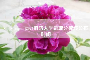 伊春2024消防大学录取分数线公布时间