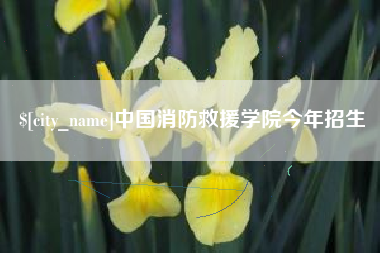 伊春中国消防救援学院今年招生