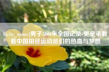 伊春男子5000米全国记录-更是承载着中国田径运动员们的热血与梦想