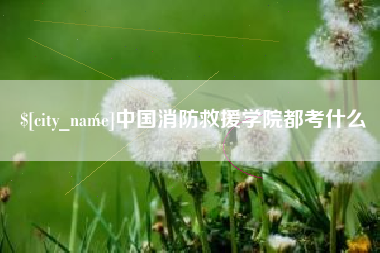 伊春中国消防救援学院都考什么