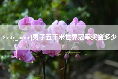 伊春男子五千米世界冠军奖金多少