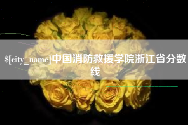 伊春中国消防救援学院浙江省分数线