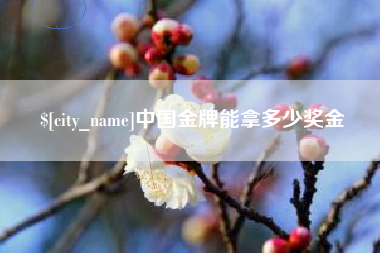 伊春中国金牌能拿多少奖金