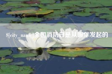 伊春全国消防日是从哪年发起的