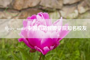 伊春中国消防救援学院知名校友
