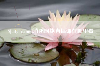 伊春消防网络直播课在哪里看