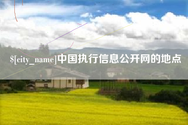 伊春中国执行信息公开网的地点