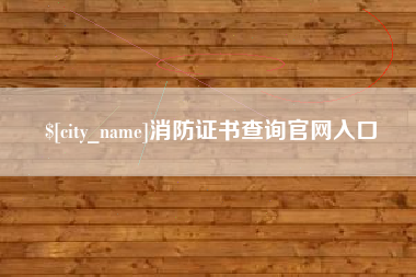 伊春消防证书查询官网入口