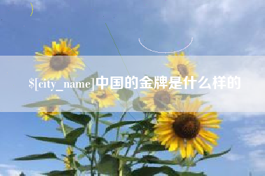 伊春中国的金牌是什么样的